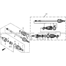 CARDAN AVANT 4X4   CARDAN ARRIERE pour Hytrack Toutes les cylindrées Toutes les années HY400