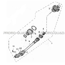 ENSEMBLE CARDAN ARRIERE pour Hytrack Toutes les cylindrées Toutes les années HY400