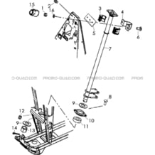 COLONNE DE DIRECTION pour Hytrack All cylindrical All Years HY400