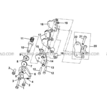 ETRIER DE FREIN DE PARK pour Hytrack Toutes les cylindrées Toutes les années HY400