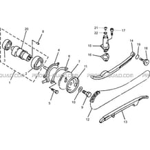 ARBRE A CAMES AVEC DISTRIBUTION pour Hytrack All cylindrical All Years HY400