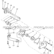 ENSEMBLE POMPE A EAU pour Hytrack All cylindrical All Years HY400