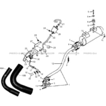 ECHAPPEMENT pour Hytrack Toutes les cylindrées Toutes les années HY400