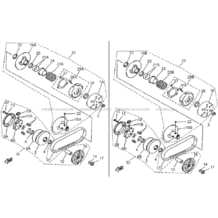 ENSEMBLE VARIATEUR pour Hytrack Toutes les cylindrées Toutes les années HY400