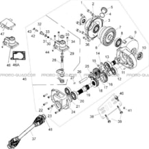 PONT AVANT 4X4 pour Hytrack Toutes les cylindrées Toutes les années HY400