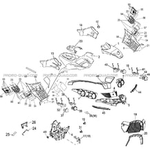 CARROSSERIE AVANT   CHASSIS pour Hytrack Toutes les cylindrées Toutes les années HY410IS