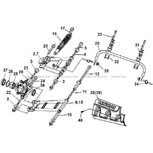 SUSPENSIONS ARRIERE pour Hytrack All cylindrical All Years HY410IS