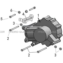 PONT ARRIERE ET SUPPORTS pour Hytrack All cylindrical All Years HY410IS