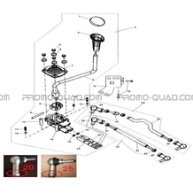 TRINGLERIE DE VITESSES pour Hytrack Toutes les cylindrées Toutes les années HY410IS