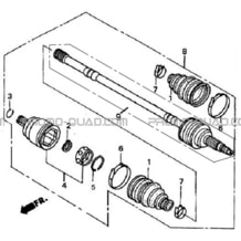 CARDAN ROUES AVANT 4X4 pour Hytrack All cylindrical All Years HY410IS