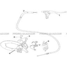 FREIN DE PARC pour Hytrack Toutes les cylindrées Toutes les années HY410IS