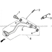 PEDALE DE FREIN pour Hytrack Toutes les cylindrées Toutes les années HY410IS