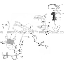 PARE-CHOCS ET PORTE-BAGAGES pour Hytrack All cylindrical All Years HY410IS