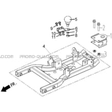 SUPPORT D'ATTELAGE (ACCESSOIRE) pour Hytrack All cylindrical All Years HY410IS