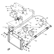 CIRCUIT DE REFROIDISSEMENT (4X2) pour Hytrack All cylindrical All Years HY410IS