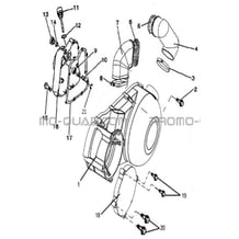 CACHES CARTERS EMBRAYAGE   ALLUMAGE pour Hytrack All cylindrical All Years HY410IS