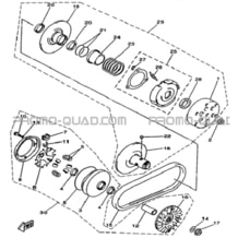 ENSEMBLE VARIATEUR pour Hytrack Toutes les cylindrées Toutes les années HY410IS