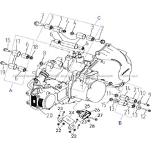 ENSEMBLE MOTEUR   SUPPORT MOTEUR pour Hytrack Toutes les cylindrées Toutes les années HY410IS