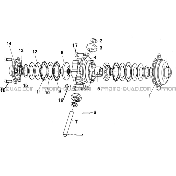 DIFFERENTIEL 4X4  Hytrack  All Years All cylindrical  Original parts OEMDIFFERENTIEL 4X4  Hytrack  All Years All cylindrical  Original parts OEM