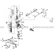 SUSPENSIONS AVANT pour Hytrack All cylindrical All Years HY420