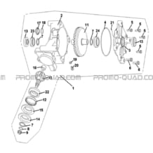 PONT ARRIERE pour Hytrack All cylindrical All Years HY420