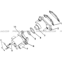 ETRIER DROIT pour Hytrack Toutes les cylindrées Toutes les années HY420