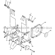 CARTER MOTEUR pour Hytrack All cylindrical All Years HY420