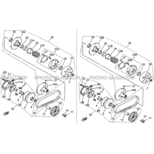 ENSEMBLE VARIATEUR pour Hytrack Toutes les cylindrées Toutes les années HY420