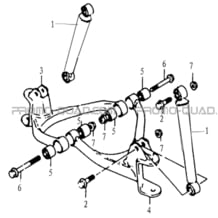 SUSPENSION AVANT pour Hytrack Toutes les cylindrées Toutes les années HY50 Av Juin 2006