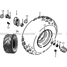 MOYEU   ROUES AVANT pour Hytrack All cylindrical All Years HY50 Av Juin 2006