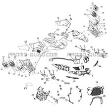 CARROSSERIE AVANT   CHASSIS pour Hytrack Toutes les cylindrées Toutes les années HY500IS HY510IS