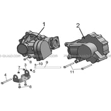 PONTS AVANT ET ARRIERE pour Hytrack All cylindrical All Years HY500IS HY510IS