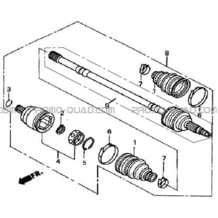 CARDANS AVANT GAUCHE   DROIT pour Hytrack All cylindrical All Years HY500IS HY510IS