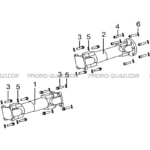 CARDANS AVANT ET ARRIERE pour Hytrack All cylindrical All Years HY500IS HY510IS