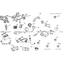 SYSTEME ELECTRIQUE pour Hytrack Toutes les cylindrées Toutes les années HY500IS HY510IS