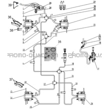 SYSTEME DE FREINAGE pour Hytrack Toutes les cylindrées Toutes les années HY500IS HY510IS