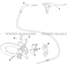 SYSTEME DE FREINAGE DU FREIN DE PARC A CABLE pour Hytrack All cylindrical All Years HY500IS HY510IS