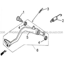 PEDALE DE FREIN pour Hytrack All cylindrical All Years HY500IS HY510IS