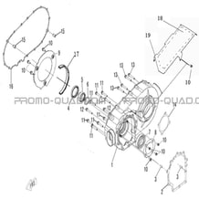 CARTER VARIATEUR pour Hytrack Toutes les cylindrées Toutes les années HY500IS HY510IS