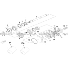 TRANSMISSION II pour Hytrack Toutes les cylindrées Toutes les années HY500IS HY510IS