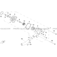 ENSEMBLE POMPE A EAU pour Hytrack Toutes les cylindrées Toutes les années HY500IS HY510IS