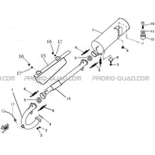 ECHAPPEMENT pour Hytrack Toutes les cylindrées Toutes les années HY500IS HY510IS