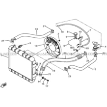 CIRCUIT DE REFROIDISSEMENT pour Hytrack All cylindrical All Years HY500IS HY510IS