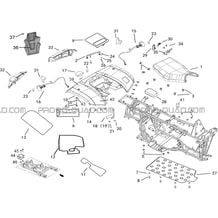 CARROSSERIE ARRIERE   SELLE   DECO pour Hytrack Toutes les cylindrées Toutes les années HY500S HY510S