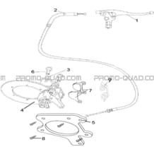 SYSTEME DE FREINAGE DU FREIN DE PARC A CABLE pour Hytrack Toutes les cylindrées Toutes les années HY500S HY510S