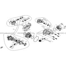 PONT AVANT pour Hytrack Toutes les cylindrées Toutes les années HY500S HY510S