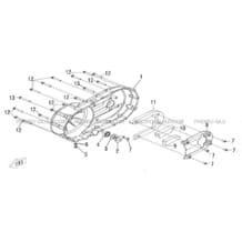 CACHE VARIATEUR pour Hytrack Toutes les cylindrées Toutes les années HY500S HY510S