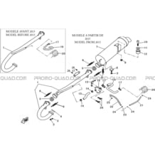 ECHAPPEMENT pour Hytrack Toutes les cylindrées Toutes les années HY500S HY510S