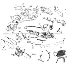 CARROSSERIE AVANT   CHASSIS pour Hytrack Toutes les cylindrées Toutes les années HY500T EPS T3