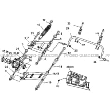 SUSPENSIONS ARRIERE pour Hytrack Toutes les cylindrées Toutes les années HY500T EPS T3